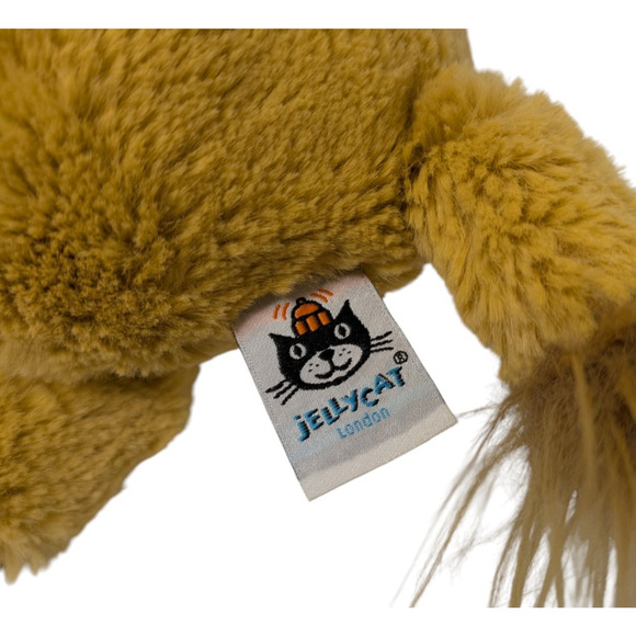 Jellycat London Bashful Lion Plush Toy Stuffed Animal Golden Brown Medium 12 In - Picture 4 of 7